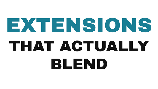 Hair extensions that blend at Salon Blue Hair, Hampstead NC. Complete guide.