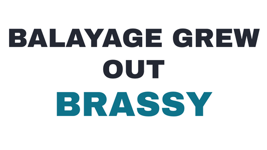 Blog header image showing title "Why Your Balayage Grew Out With a Stripe (And How Hampstead Fixes It)" from Salon Blue Hair 